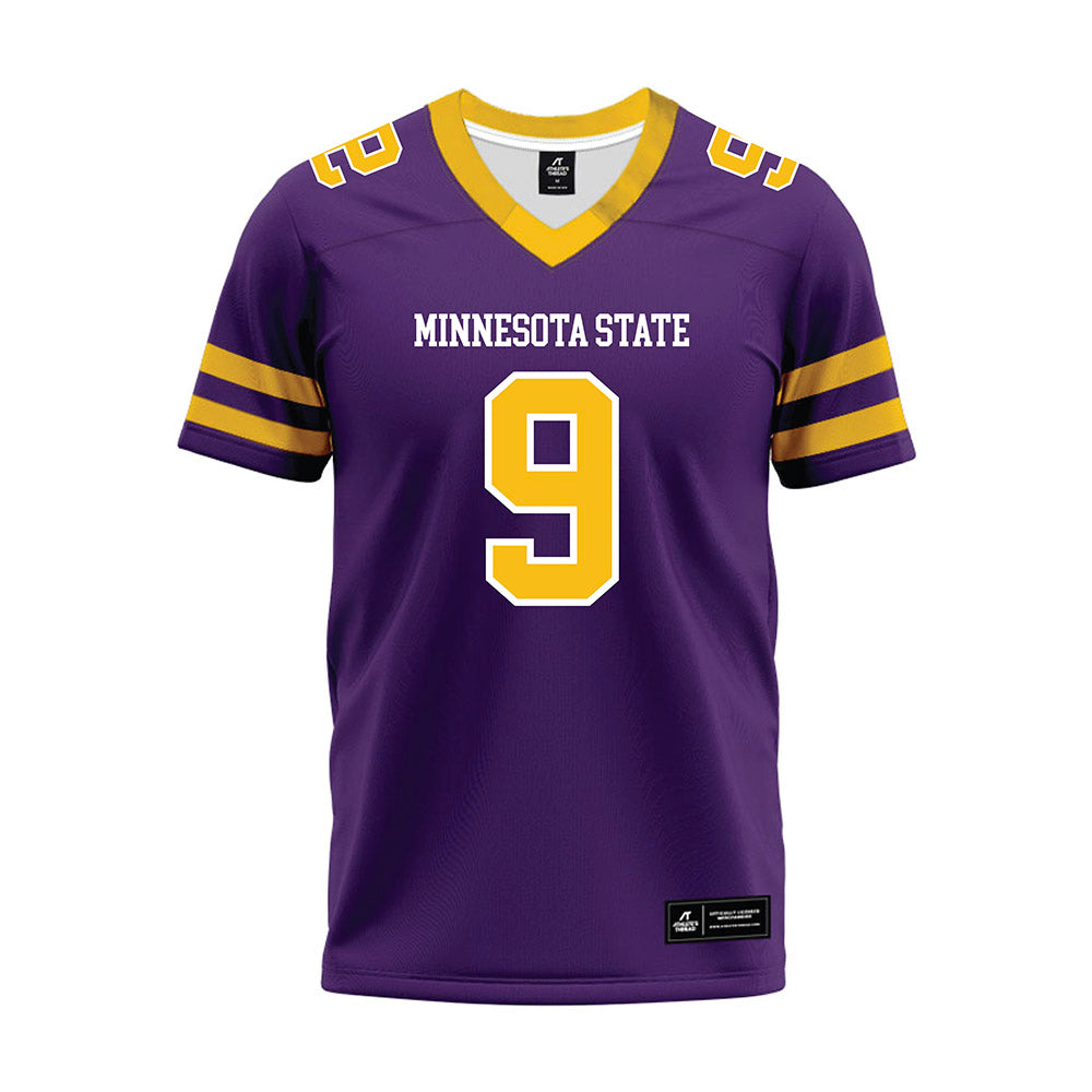 Minn. St. - NCAA Football : Emanuel Spiyee - Purple Premium Football Jersey-0