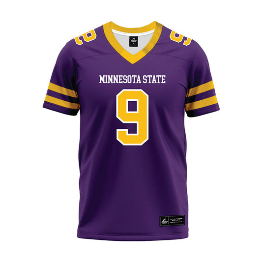 Minn. St. - NCAA Football : Emanuel Spiyee - Purple Premium Football Jersey-0