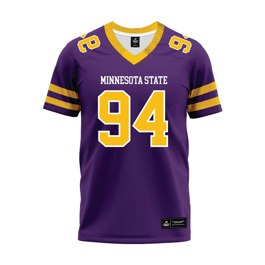 Minn. St. - NCAA Football : Miles Prochnow - Purple Premium Football Jersey-0
