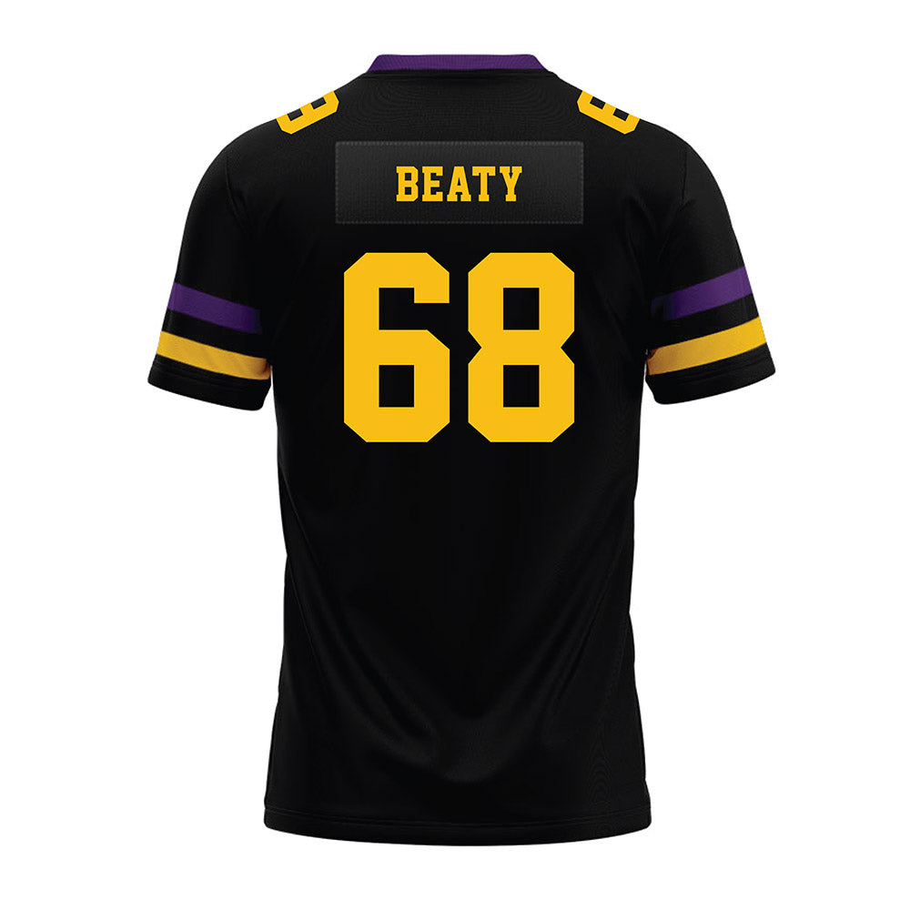 Minn. St. - NCAA Football : Logan Beaty - Black Premium Football Jersey-1