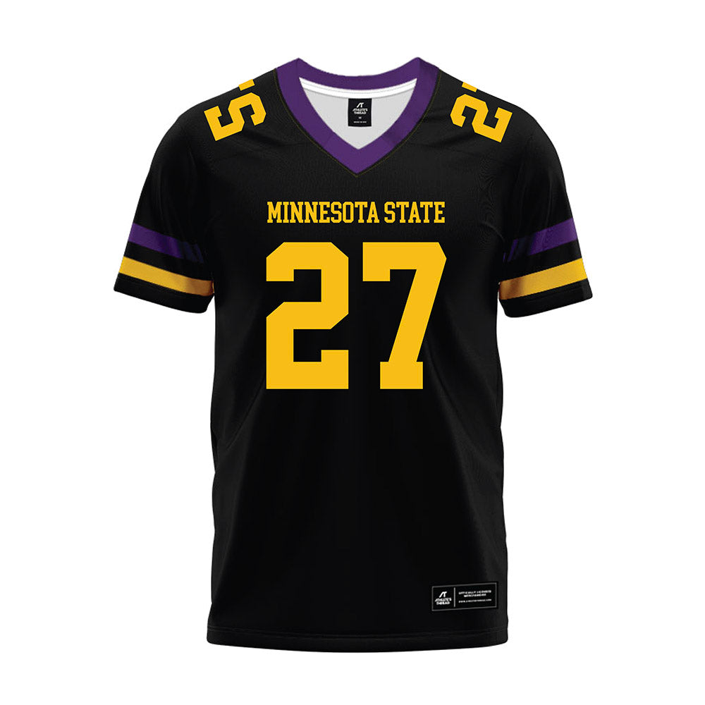 Minn. St. - NCAA Football : Tyler Moss - Black Premium Football Jersey-0