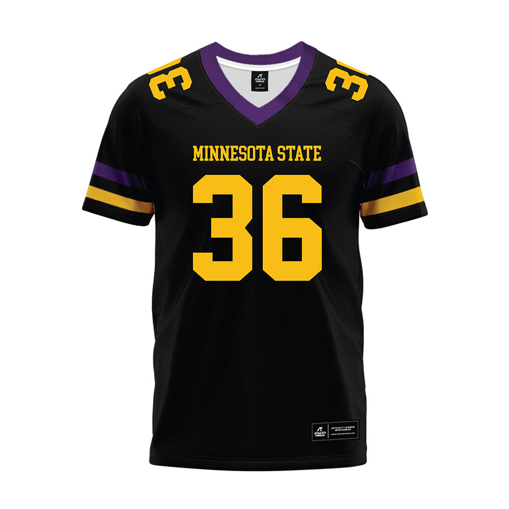 Minn. St. - NCAA Football : Jefferson Mobry - Black Premium Football Jersey-0