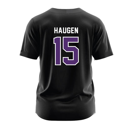 Minn. St. - NCAA Baseball : Sam Haugen - Black Jersey-1