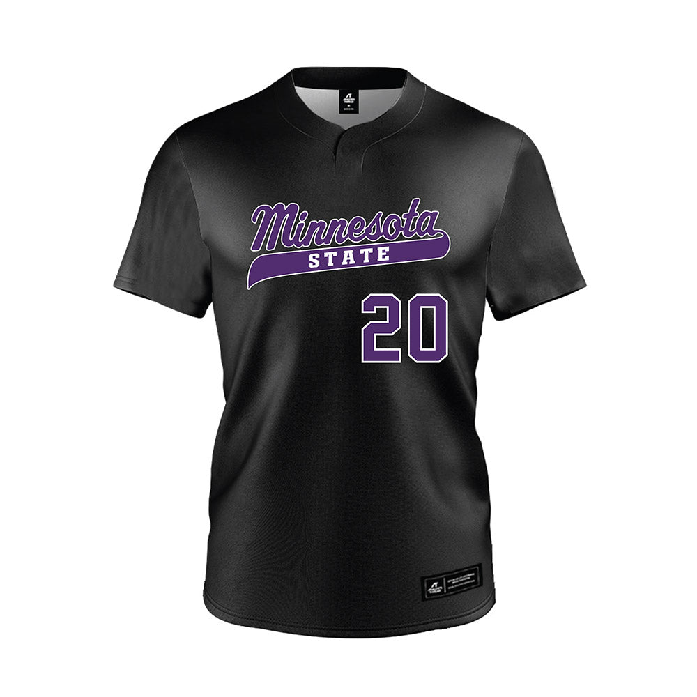 Minn. St. - NCAA Baseball : Brody Schulte - Black Jersey-0