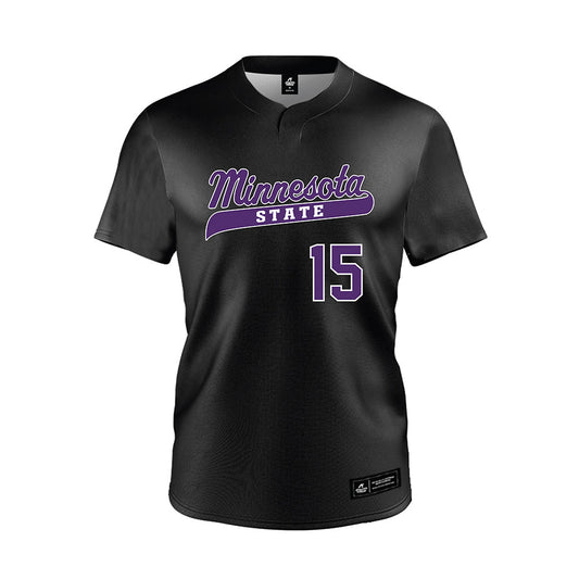Minn. St. - NCAA Baseball : Sam Haugen - Black Jersey-0