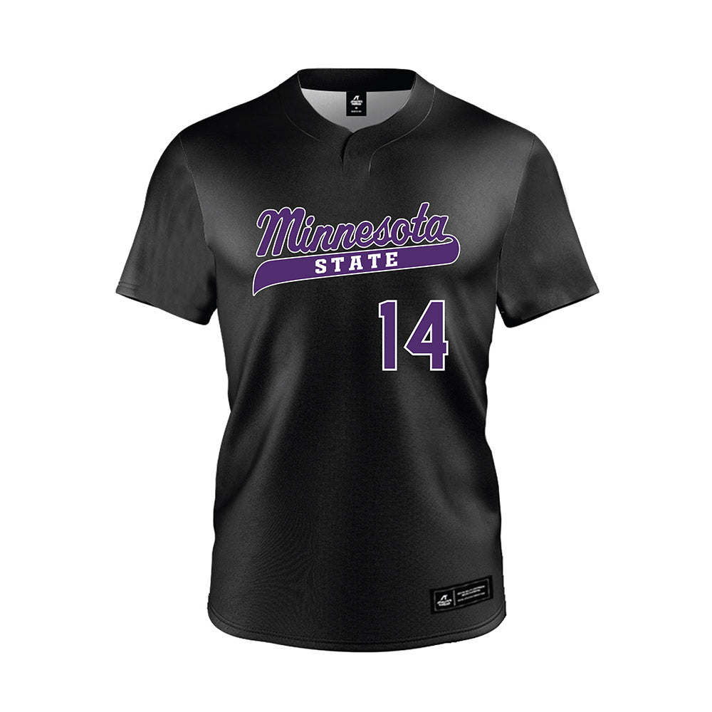 Minn. St. - NCAA Baseball : Louis Magers - Black Jersey-0