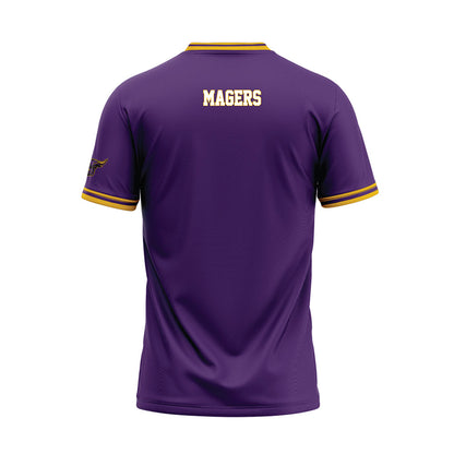 Minn. St. - NCAA Baseball : Matt Magers - Purple Baseball Jersey-1