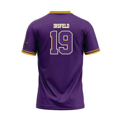 Minn. St. - NCAA Baseball : Benjamin Irsfeld - Purple Baseball Jersey-1