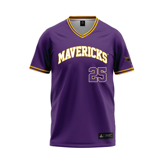 Minn. St. - NCAA Baseball : Pambos Nicoloudes - Purple Baseball Jersey-0