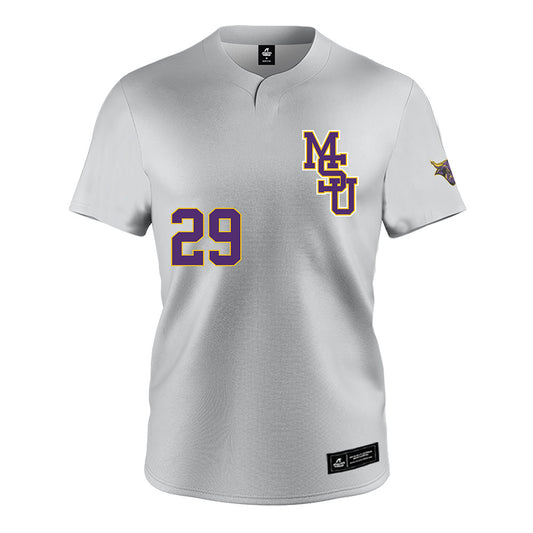 Minn. St. - NCAA Baseball : Daniel Zang - Grey Jersey-0