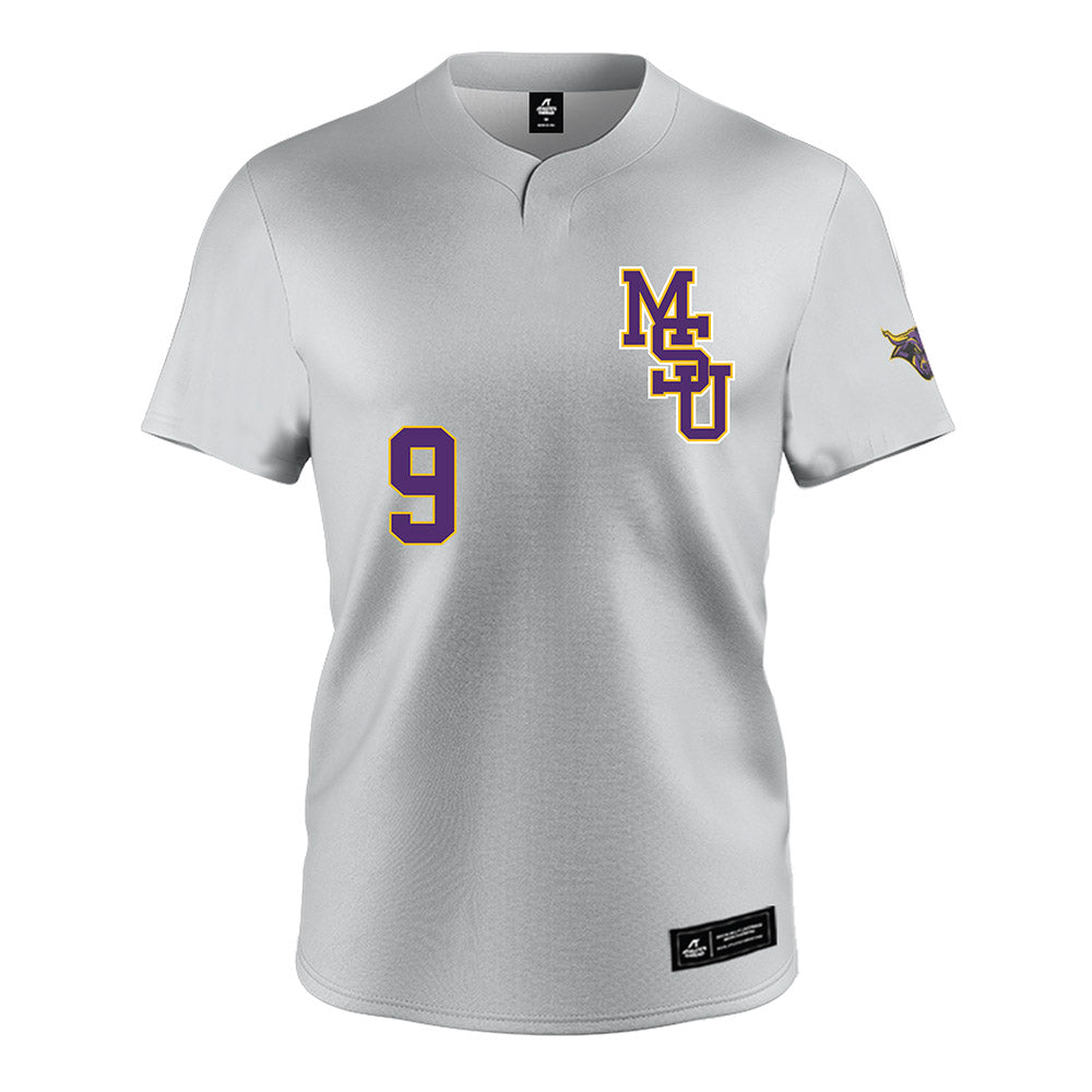 Minn. St. - NCAA Baseball : Charlie Schau - Grey Jersey-0