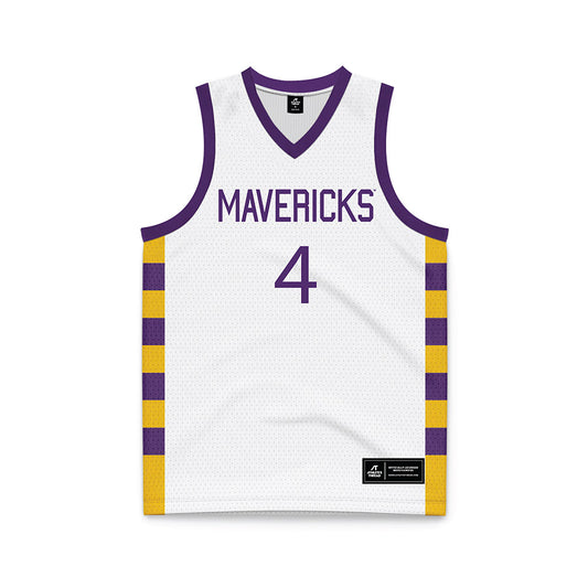Minn. St. - NCAA Men's Basketball : Aric Walls - White Basketball Jersey-0