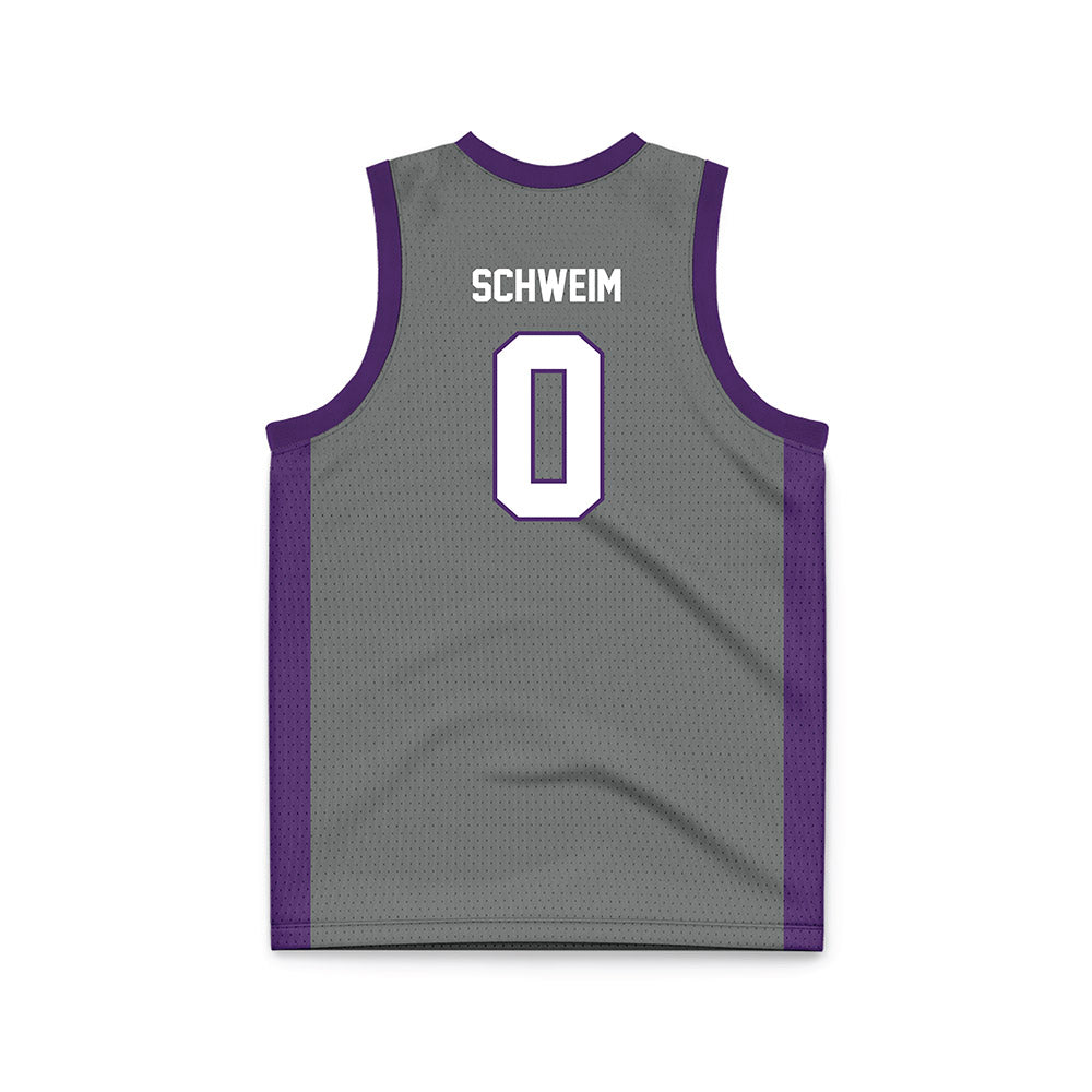 Minn. St. - NCAA Men's Basketball : Carson Schweim - Dark Grey Basketball Jersey-1