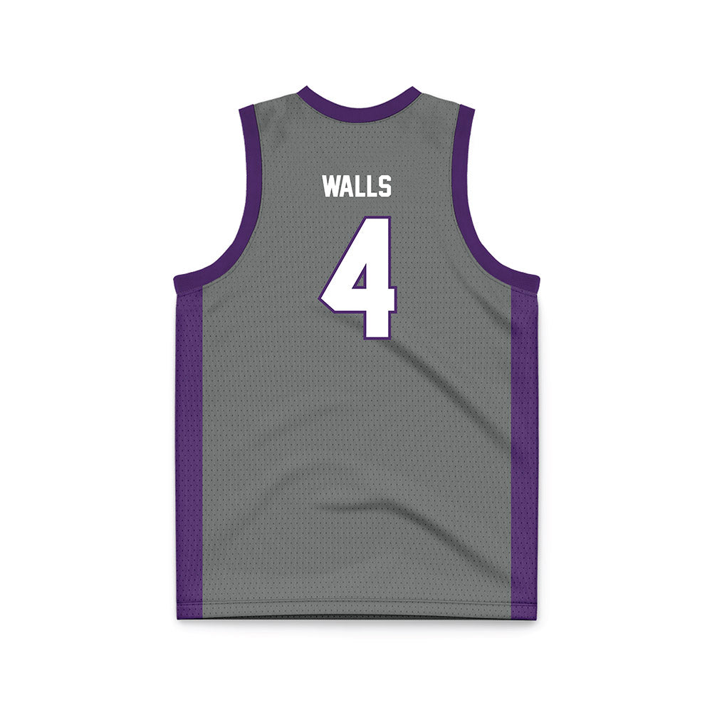 Minn. St. - NCAA Men's Basketball : Aric Walls - Dark Grey Basketball Jersey-1