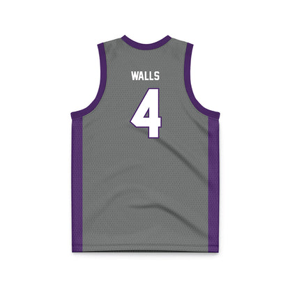 Minn. St. - NCAA Men's Basketball : Aric Walls - Dark Grey Basketball Jersey-1