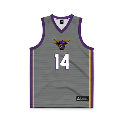 Minn. St. - NCAA Men's Basketball : Malcolm Jones - Dark Grey Basketball Jersey-0