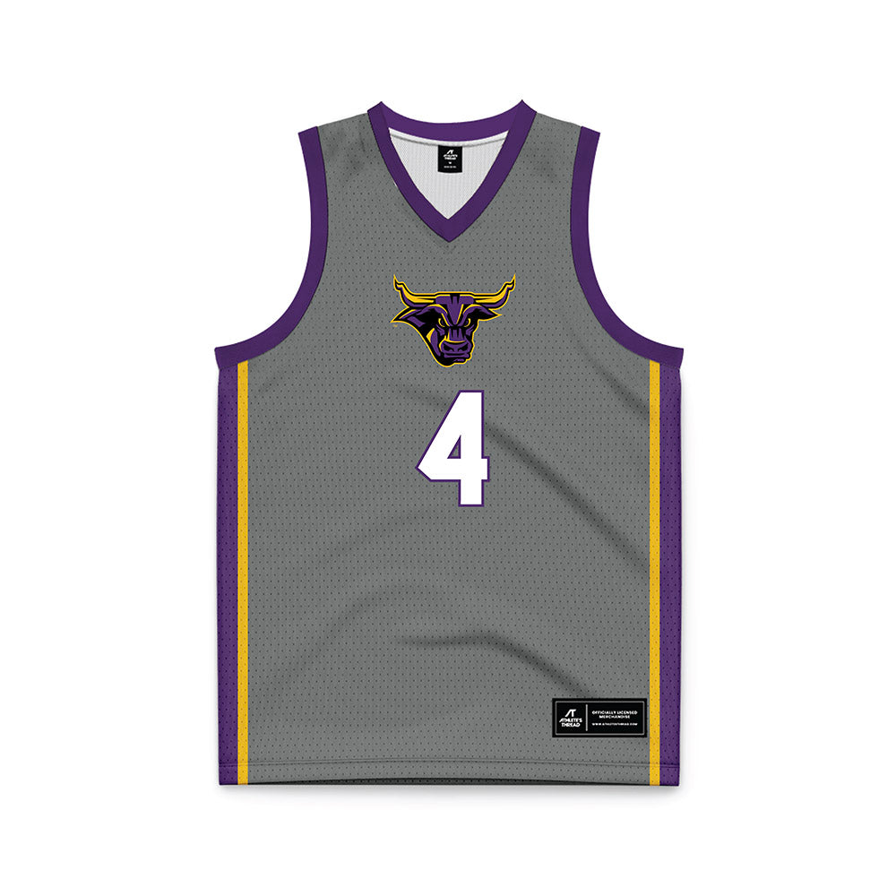 Minn. St. - NCAA Men's Basketball : Aric Walls - Dark Grey Basketball Jersey-0
