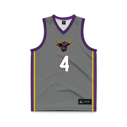 Minn. St. - NCAA Men's Basketball : Aric Walls - Dark Grey Basketball Jersey-0