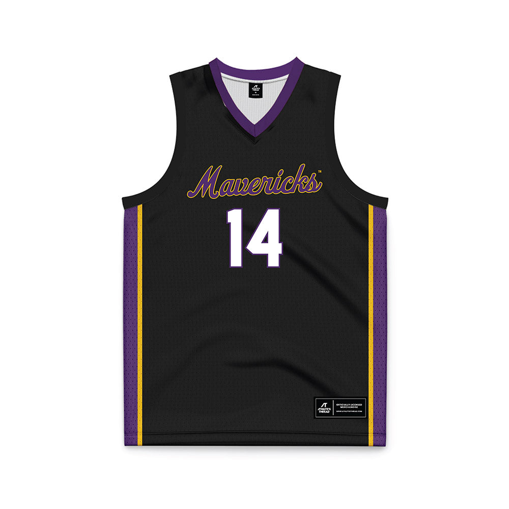 Minn. St. - NCAA Men's Basketball : Malcolm Jones - Black Basketball Jersey-0