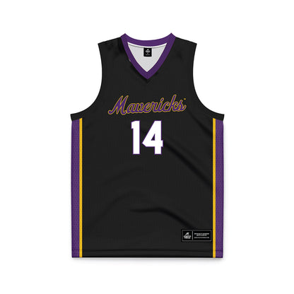 Minn. St. - NCAA Men's Basketball : Malcolm Jones - Black Basketball Jersey-0