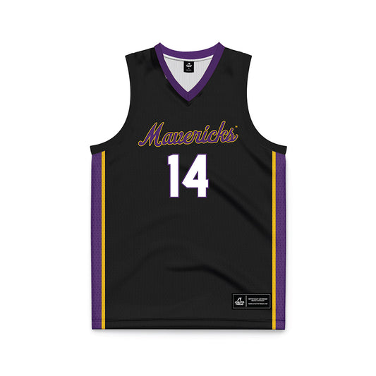 Minn. St. - NCAA Men's Basketball : Malcolm Jones - Black Basketball Jersey-0