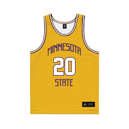 Minn. St. - NCAA Men's Basketball : Chase Bartlett - Gold Basketball Jersey-0