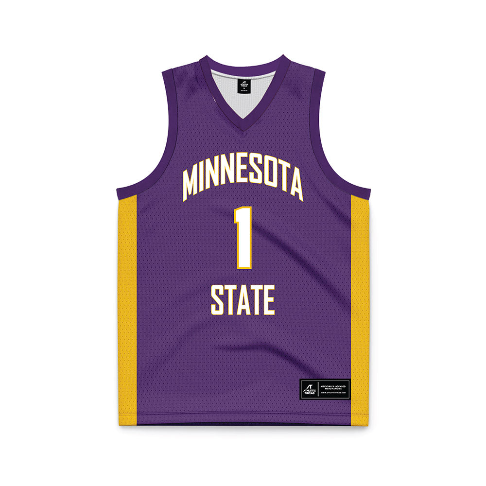 Minn. St. - NCAA Women's Basketball : Hannah Leverson - Purple Basketball Jersey-0