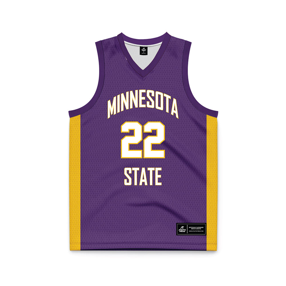 Minn. St. - NCAA Women's Basketball : Brooklyn Lewis - Purple Basketball Jersey-0