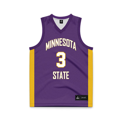Minn. St. - NCAA Women's Basketball : Shantell Harden - Purple Basketball Jersey-0