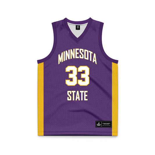 Minn. St. - NCAA Women's Basketball : Ava Stier - Purple Basketball Jersey-0