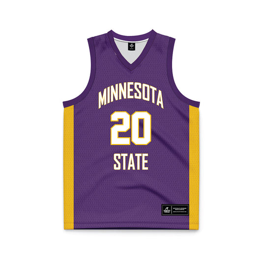 Minn. St. - NCAA Women's Basketball : Hannah Herzig - Purple Basketball Jersey-0