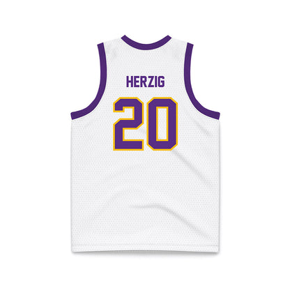 Minn. St. - NCAA Women's Basketball : Hannah Herzig - White Basketball Jersey-1