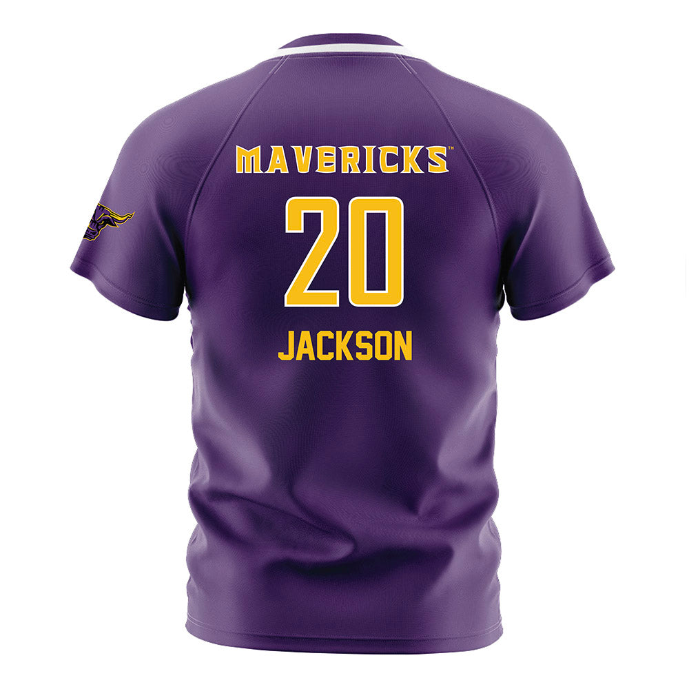 Minn. St. - NCAA Women's Soccer : Jade Jackson - Purple Soccer Jersey-1