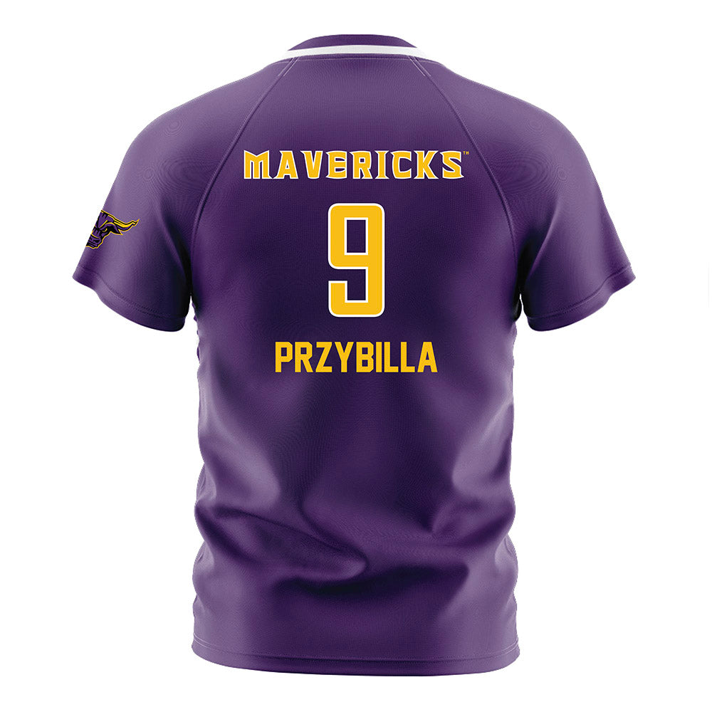 Minn. St. - NCAA Women's Soccer : Meghan Przybilla - Purple Soccer Jersey-1