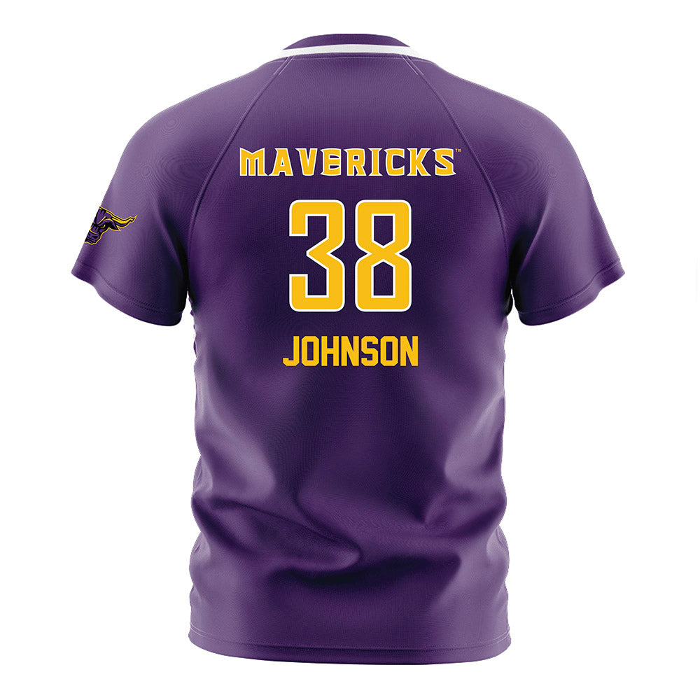 Minn. St. - NCAA Women's Soccer : Taryn Johnson - Purple Soccer Jersey-1