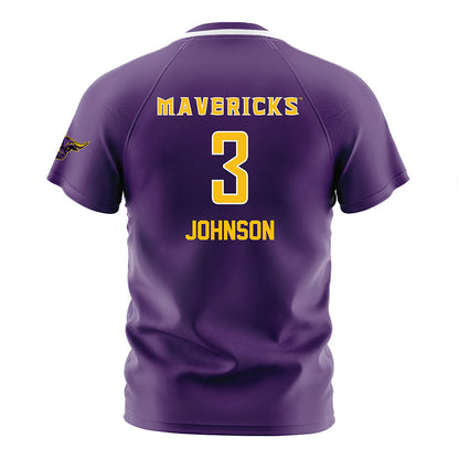 Minn. St. - NCAA Women's Soccer : Taryn Johnson - Purple Soccer Jersey-1