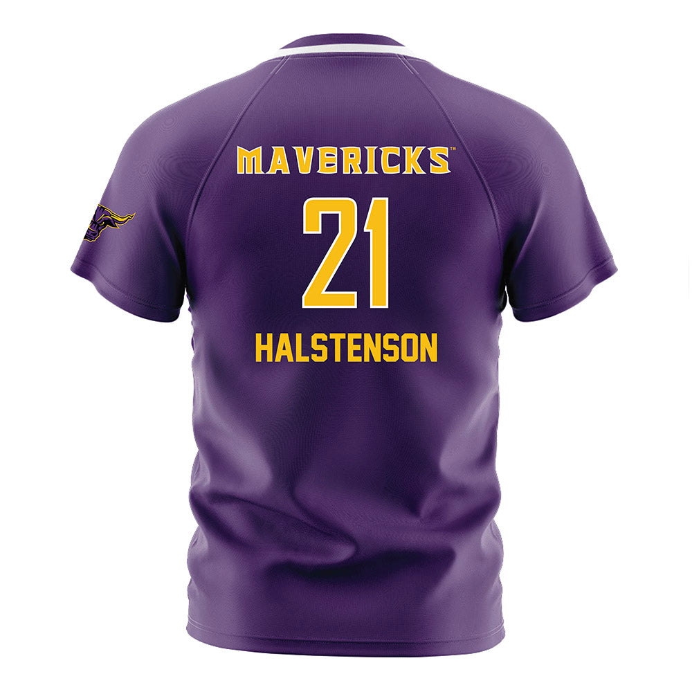 Minn. St. - NCAA Women's Soccer : Taylor Halstenson - Purple Soccer Jersey-1