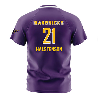 Minn. St. - NCAA Women's Soccer : Taylor Halstenson - Purple Soccer Jersey-1