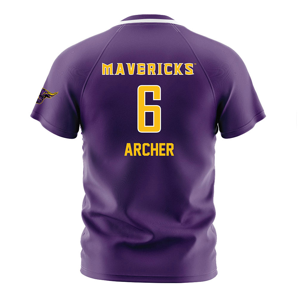 Minn. St. - NCAA Women's Soccer : Maddix Archer - Purple Soccer Jersey-1