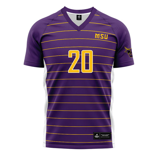 Minn. St. - NCAA Women's Soccer : Jade Jackson - Purple Soccer Jersey-0