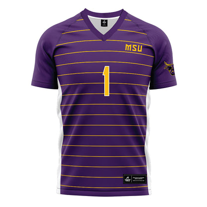 Minn. St. - NCAA Women's Soccer : Delaney Ford - Purple Soccer Jersey-0