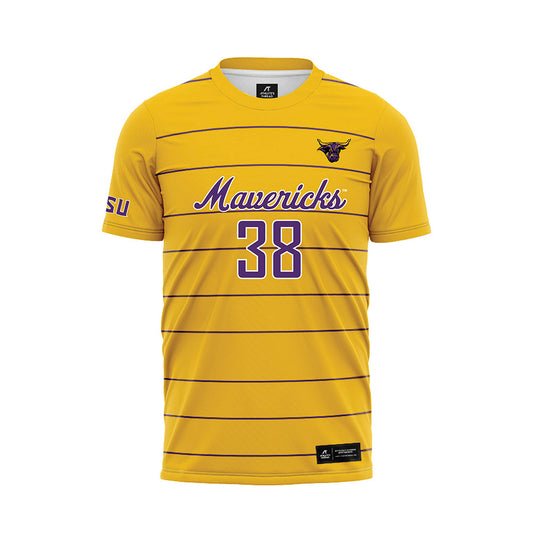 Minn. St. - NCAA Women's Soccer : Taryn Johnson - Gold Soccer Jersey-0