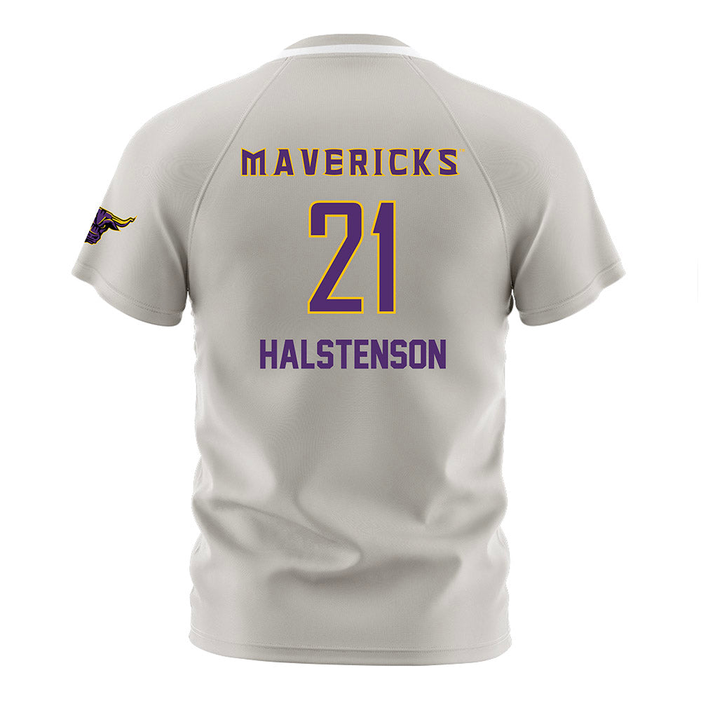Minn. St. - NCAA Women's Soccer : Taylor Halstenson - Grey Soccer Jersey-1