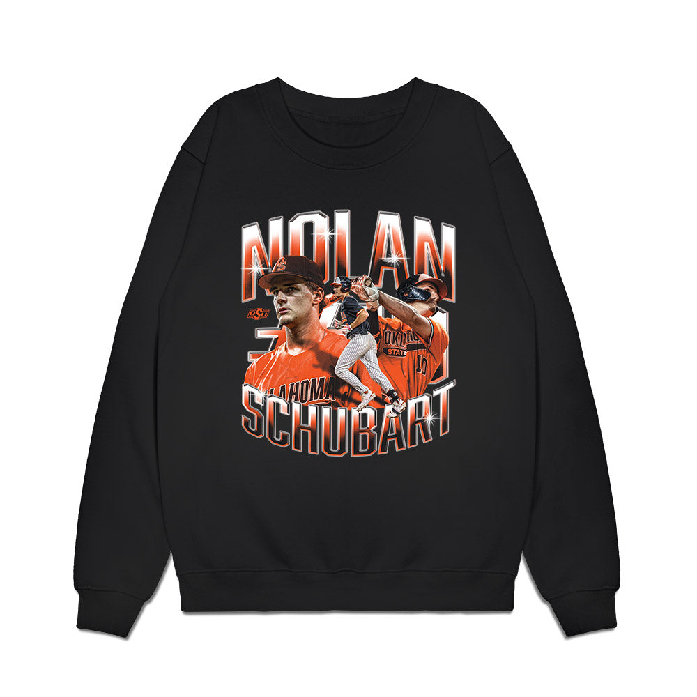 Oklahoma State - NCAA Baseball : Nolan Schubart - Collage Premium Crewneck Sweatshirt-0
