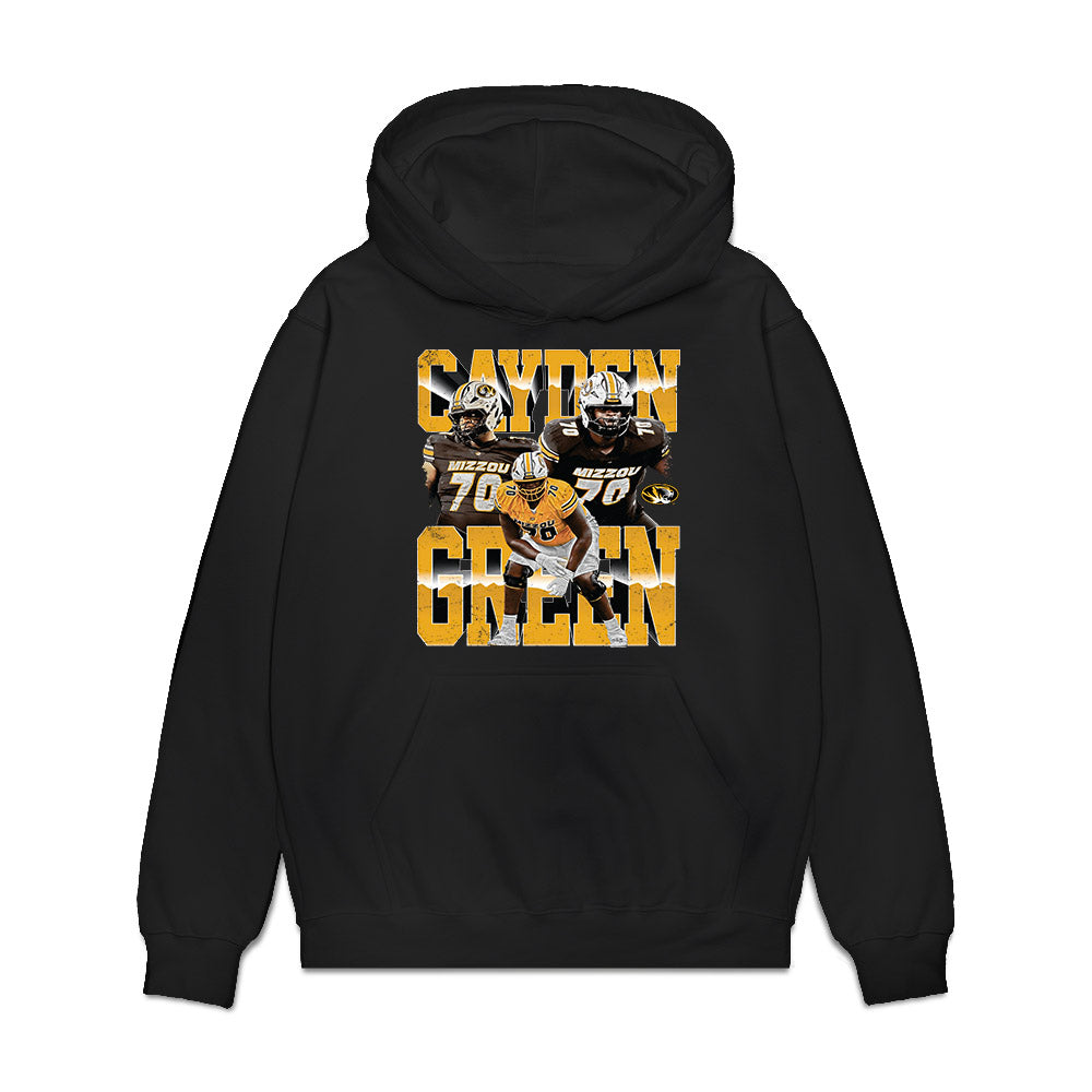 Missouri - NCAA Football : Cayden Green - Collage Premium Hooded Sweatshirt-0