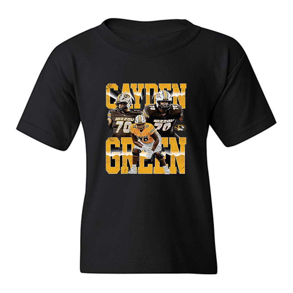 Missouri - NCAA Football : Cayden Green - Collage Youth T-Shirt-0