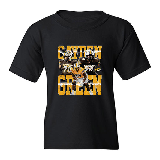 Missouri - NCAA Football : Cayden Green - Collage Youth T-Shirt-0