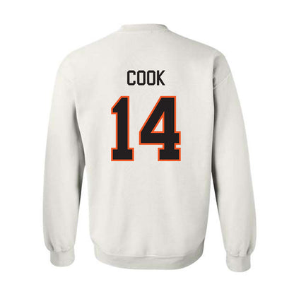 Oklahoma State - NCAA Football : Jeremy Cook - Classic Shersey Crewneck Sweatshirt-1