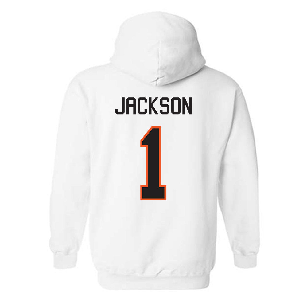 Oklahoma State - NCAA Football : Evan Jackson - Classic Shersey Hooded Sweatshirt-1