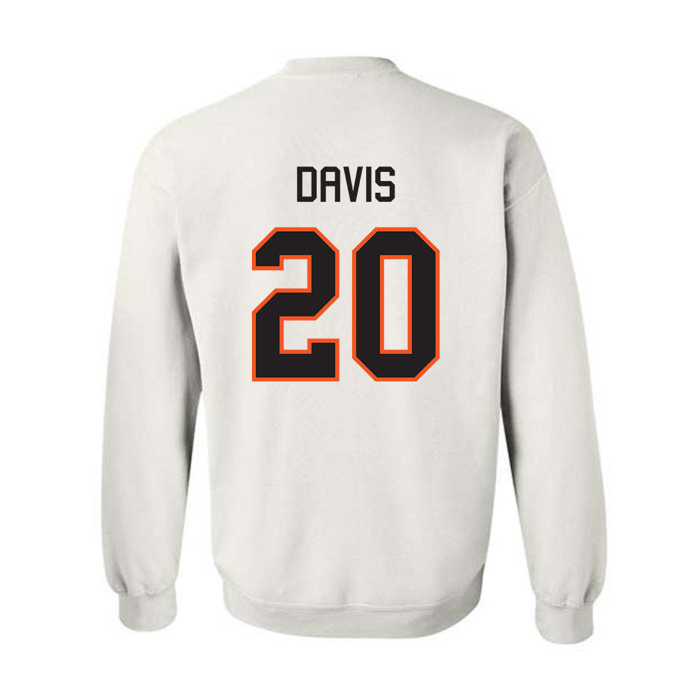 Oklahoma State - NCAA Football : Taurean Davis - Classic Shersey Crewneck Sweatshirt-1